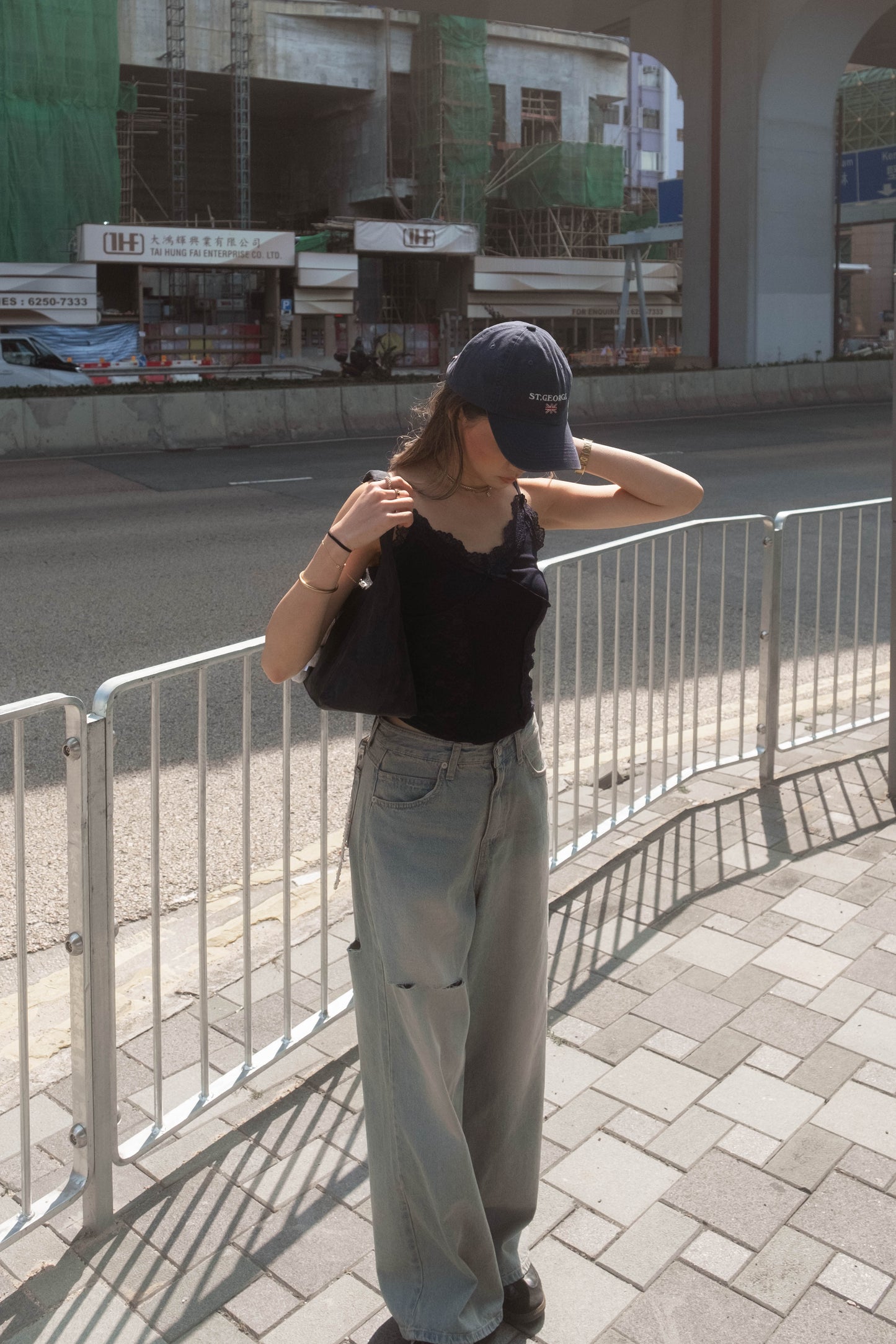 [ 🆕 垂感滿滿⋆˙⟡ 極致慵懶 ] On Me Ripped Baggy Jeans Straight