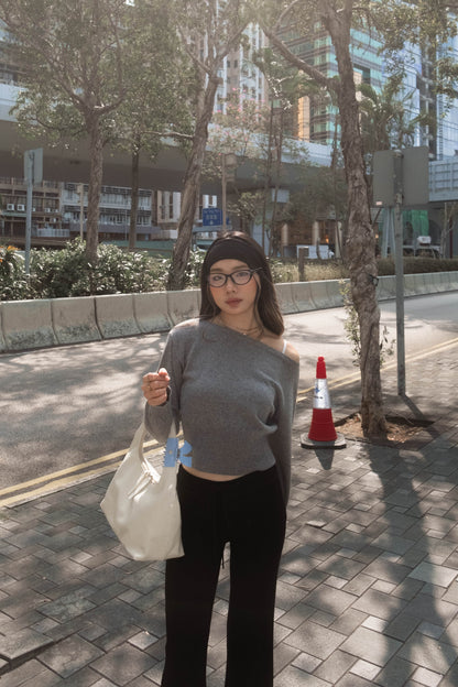 [ 🆕 軟淋淋~ 斜膊軟薄冷衫] Couch Sheer Sweater - 4 colours