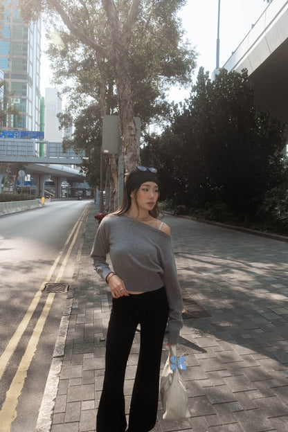 [ 🆕 軟淋淋~ 斜膊軟薄冷衫] Couch Sheer Sweater - 4 colours