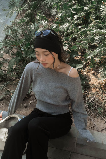[ 🆕 軟淋淋~ 斜膊軟薄冷衫] Couch Sheer Sweater - 4 colours