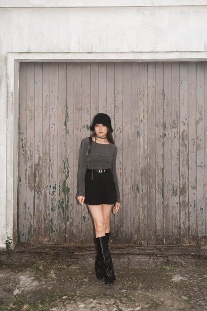 [ 今季流行 item ! 襪套款長 boots ] Funky Fold-Over Boots - 2 colours