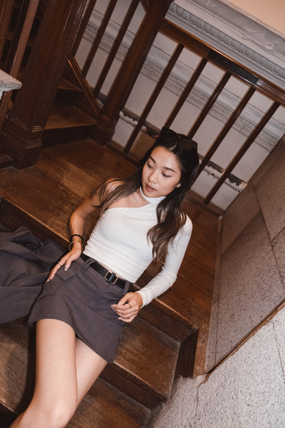 [ 實用item! 西裝短裙 ] Cargo Mini Shirt Skirt