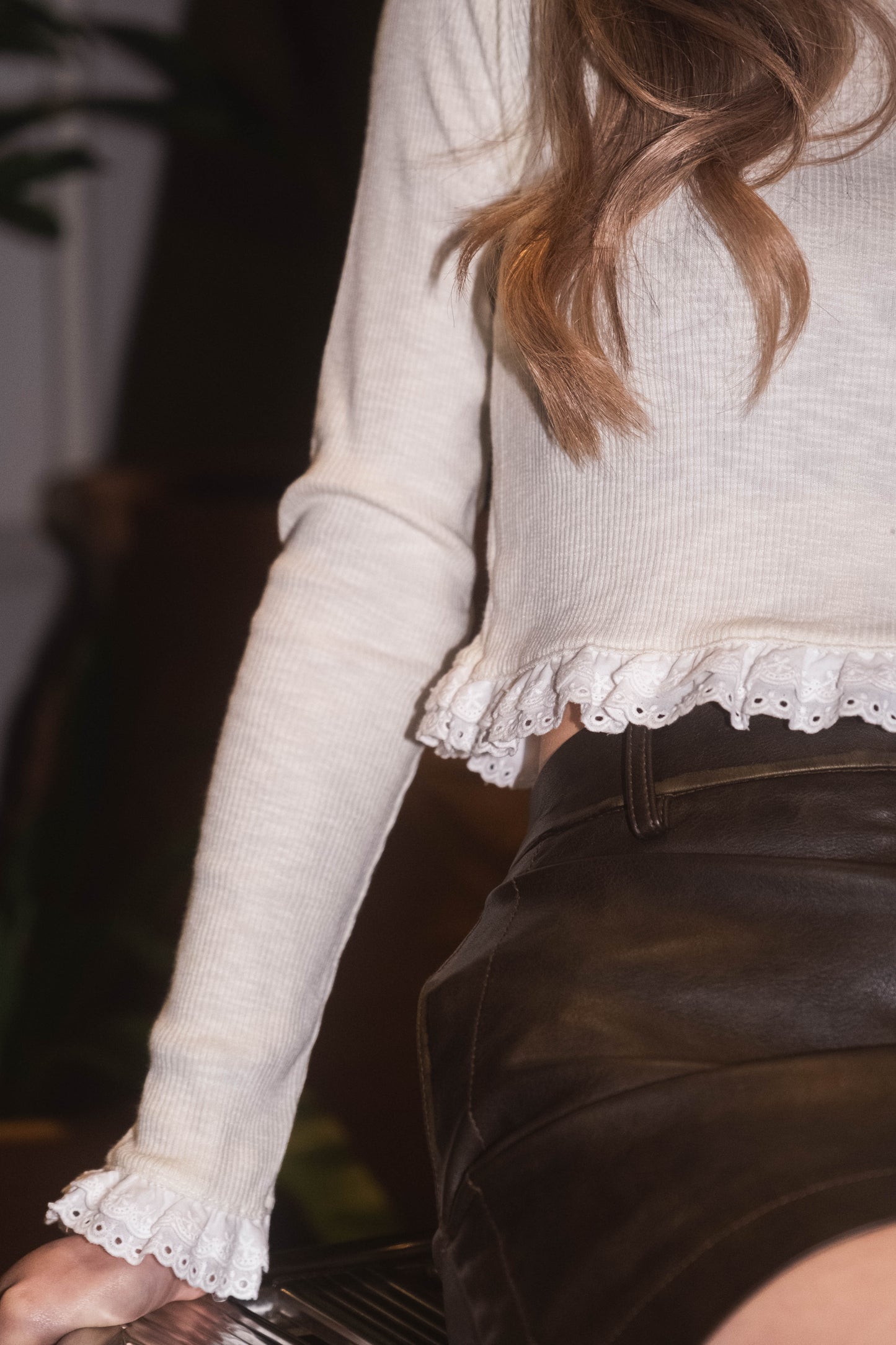 [超軟熟手感皮裙！] Vintage Little Lamb Leather Skirt