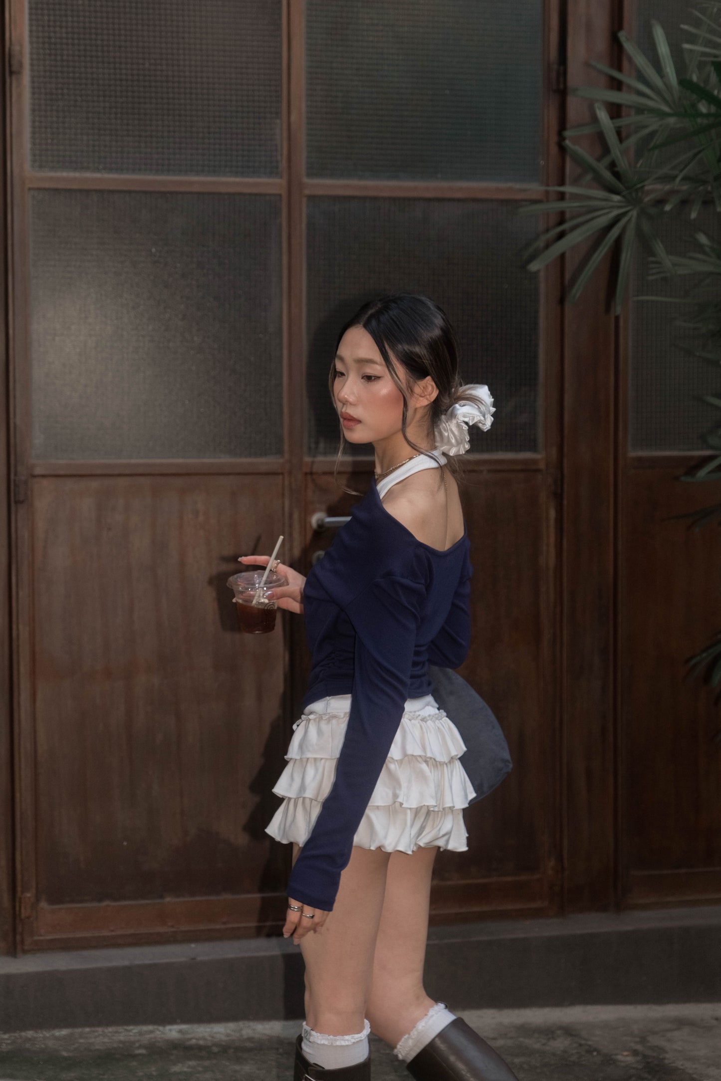 [ 🆕 Clean Fit ۶ৎ 氣質假兩件薄衫 ] States Layering Top - 4 colours