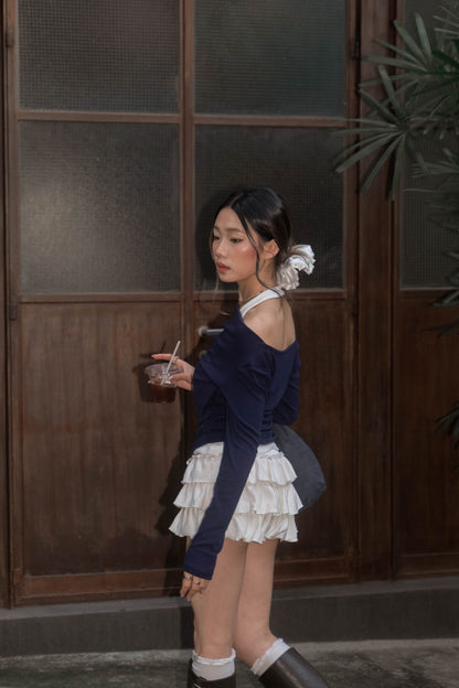 [ 🆕 Clean Fit ۶ৎ 氣質假兩件薄衫 ] States Layering Top - 4 colours