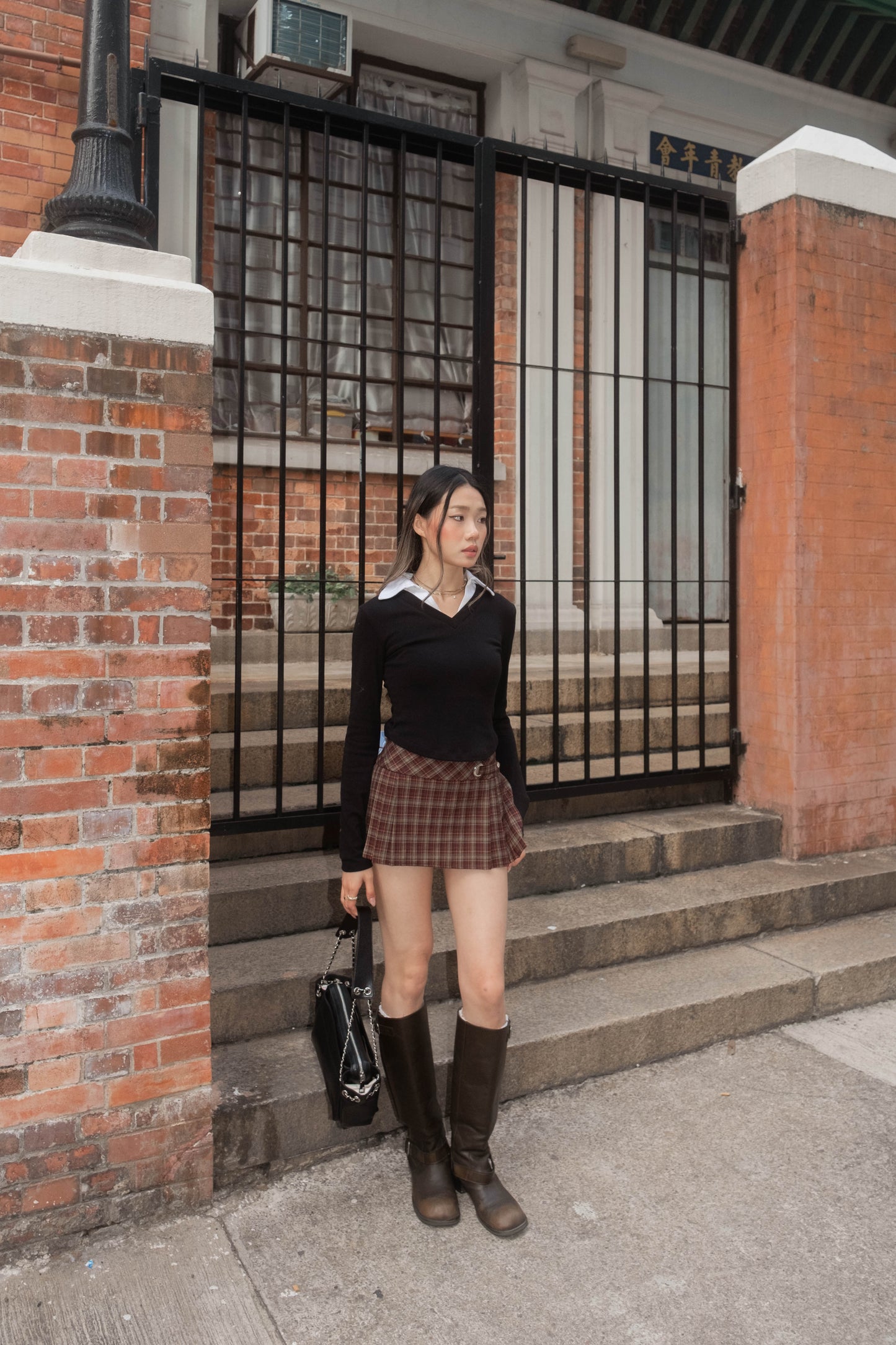 [ 🆕 cute & sassy! 英倫風百摺短裙 ] Irish Mini Skirt Checked