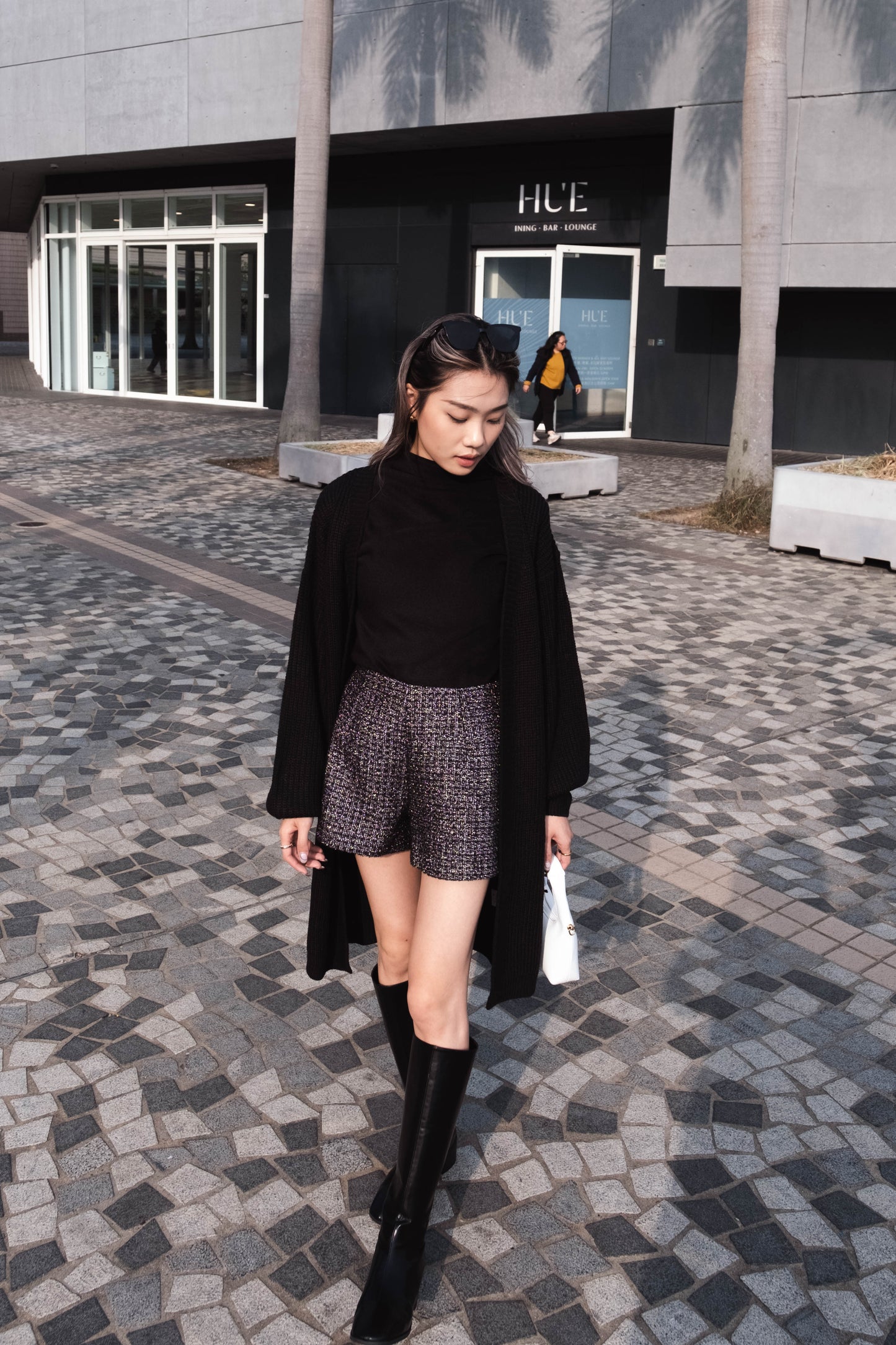 [ 實用長針織外套 ] Bat Cable Knit Longline Cardigan