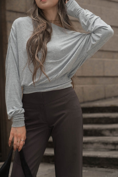 [ 🆕 無法抗拒的超柔軟觸感 ᶻ 𝗓 𐰁 .ᐟ ] Busy Cooling Asymmetric Top - 3 colours
