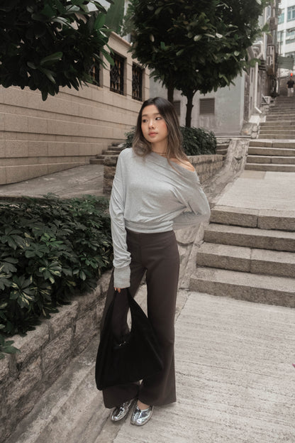 [ 🆕 歐美型格ִ ࣪𖤐.ᐟ 超顯瘦 低腰喇叭褲 ] Anna Low Waist Flare Slack Pants - 2 colours