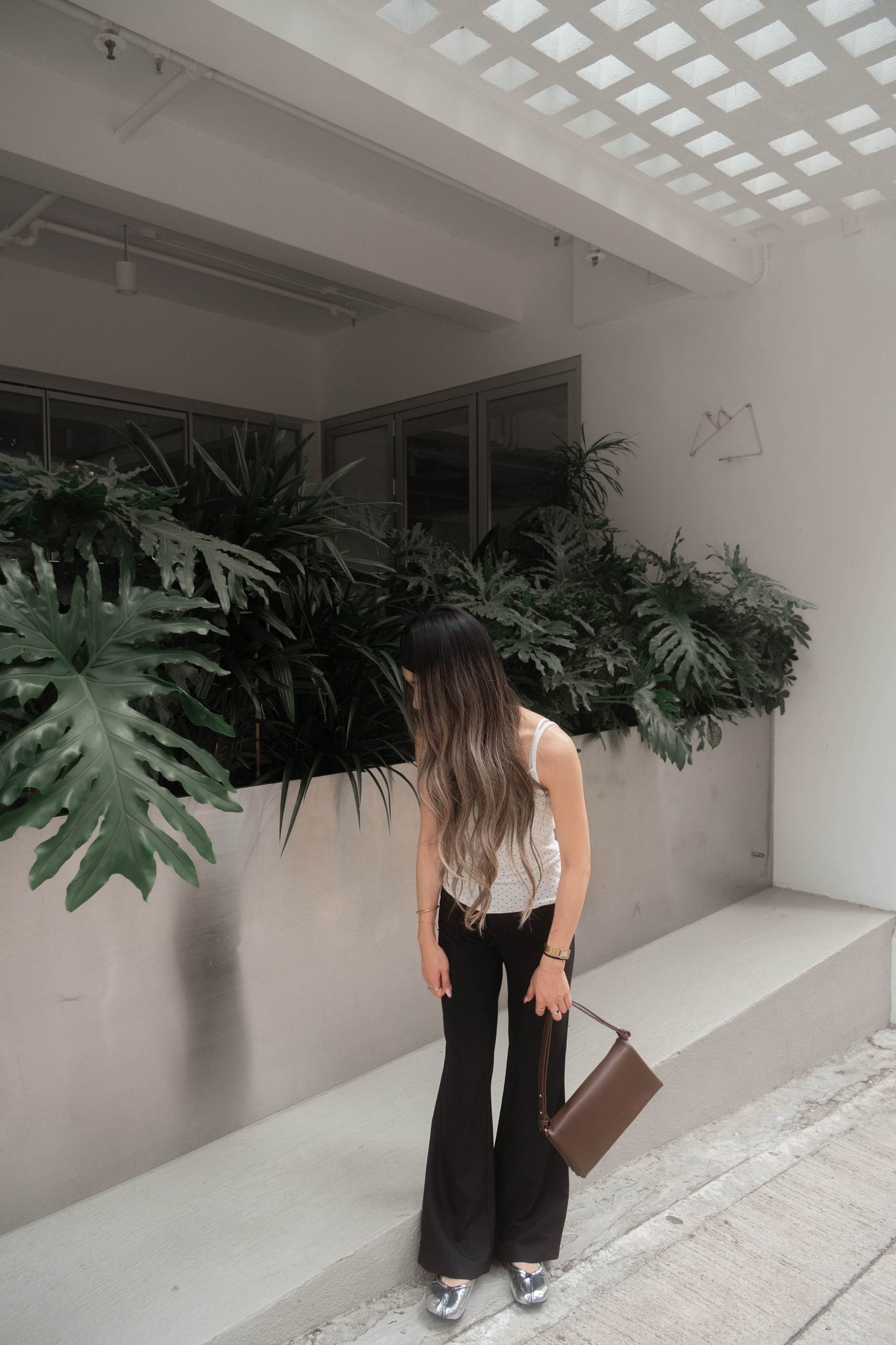 [ 🆕 歐美型格ִ ࣪𖤐.ᐟ 超顯瘦 低腰喇叭褲 ] Anna Low Waist Flare Slack Pants - 2 colours