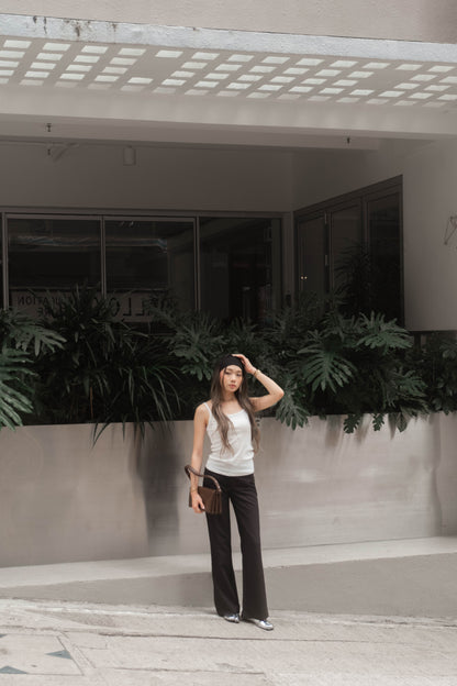 [ 🆕 歐美型格ִ ࣪𖤐.ᐟ 超顯瘦 低腰喇叭褲 ] Anna Low Waist Flare Slack Pants - 2 colours