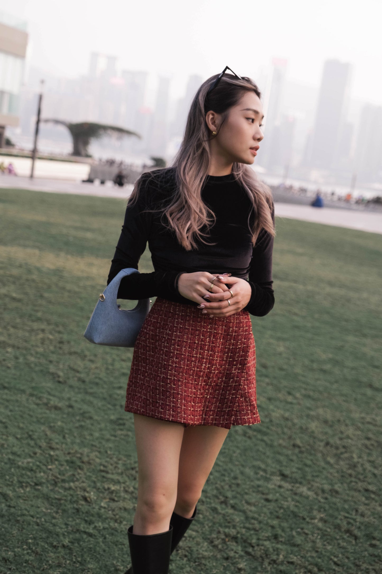 [ 節假日之選! 閃閃裙褲 ] Bling Bling Tweed Skorts - 2 colours