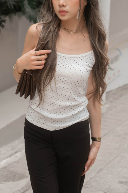 [ 🆕  super cute cute ⋆˚꩜｡ 小波點背心 ₊ ⊹ ] Polka Dot Cami - 5 colours