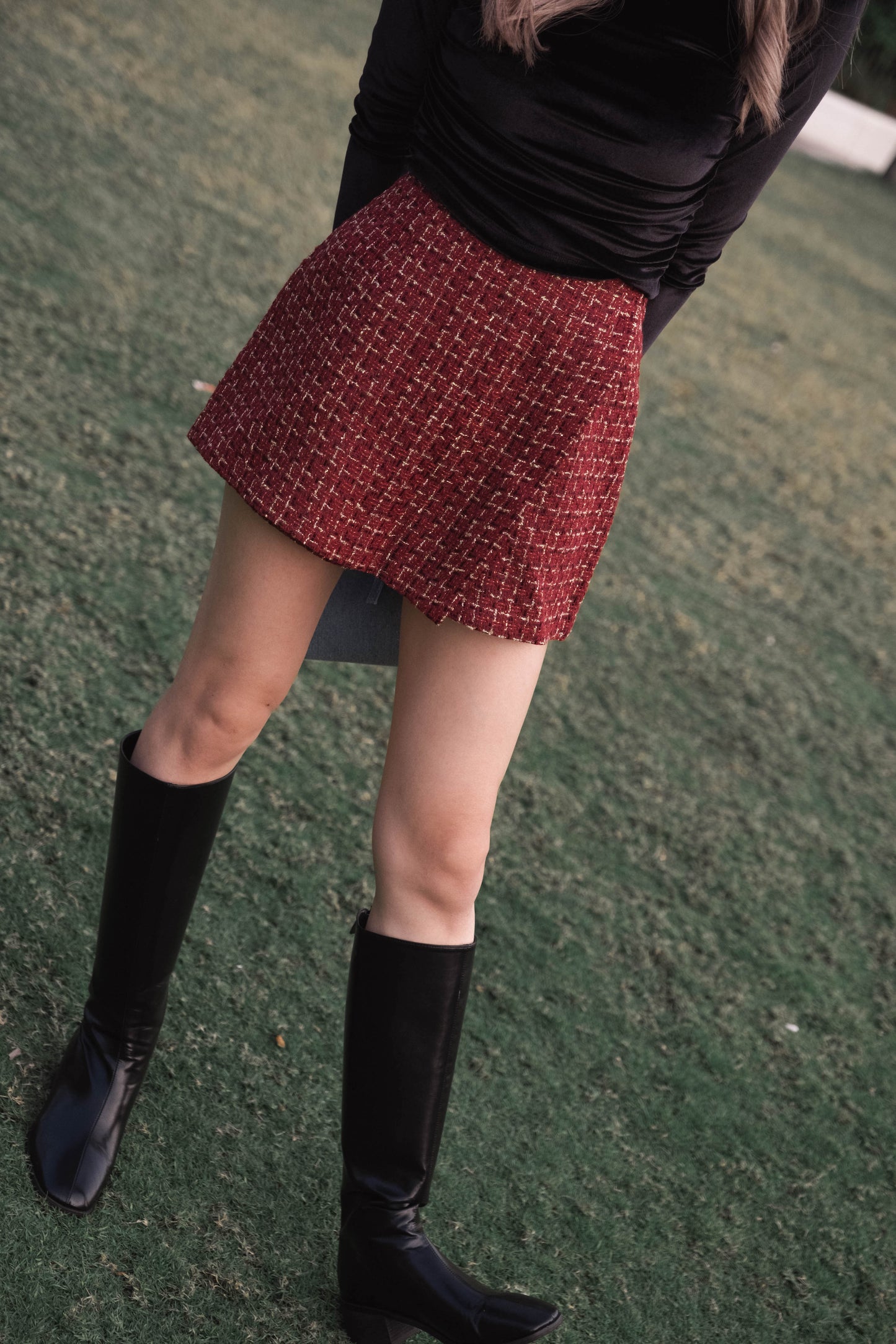 [ 節假日之選! 閃閃裙褲 ] Bling Bling Tweed Skorts - 2 colours