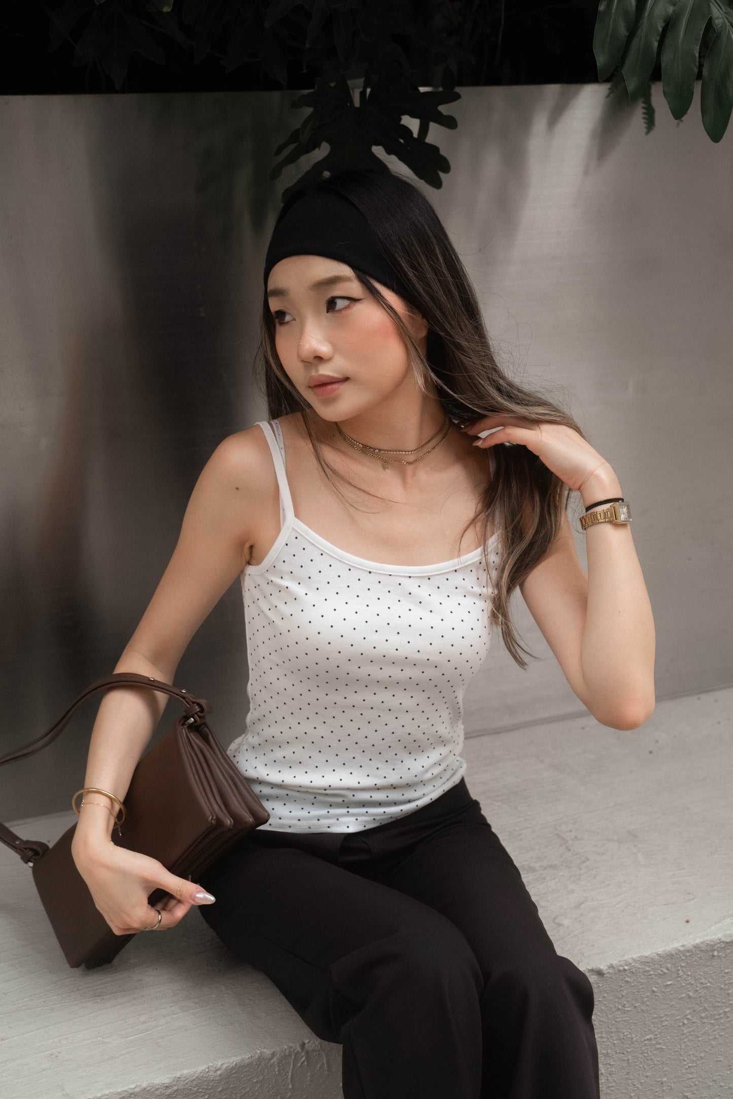[ 🆕  super cute cute ⋆˚꩜｡ 小波點背心 ₊ ⊹ ] Polka Dot Cami - 5 colours