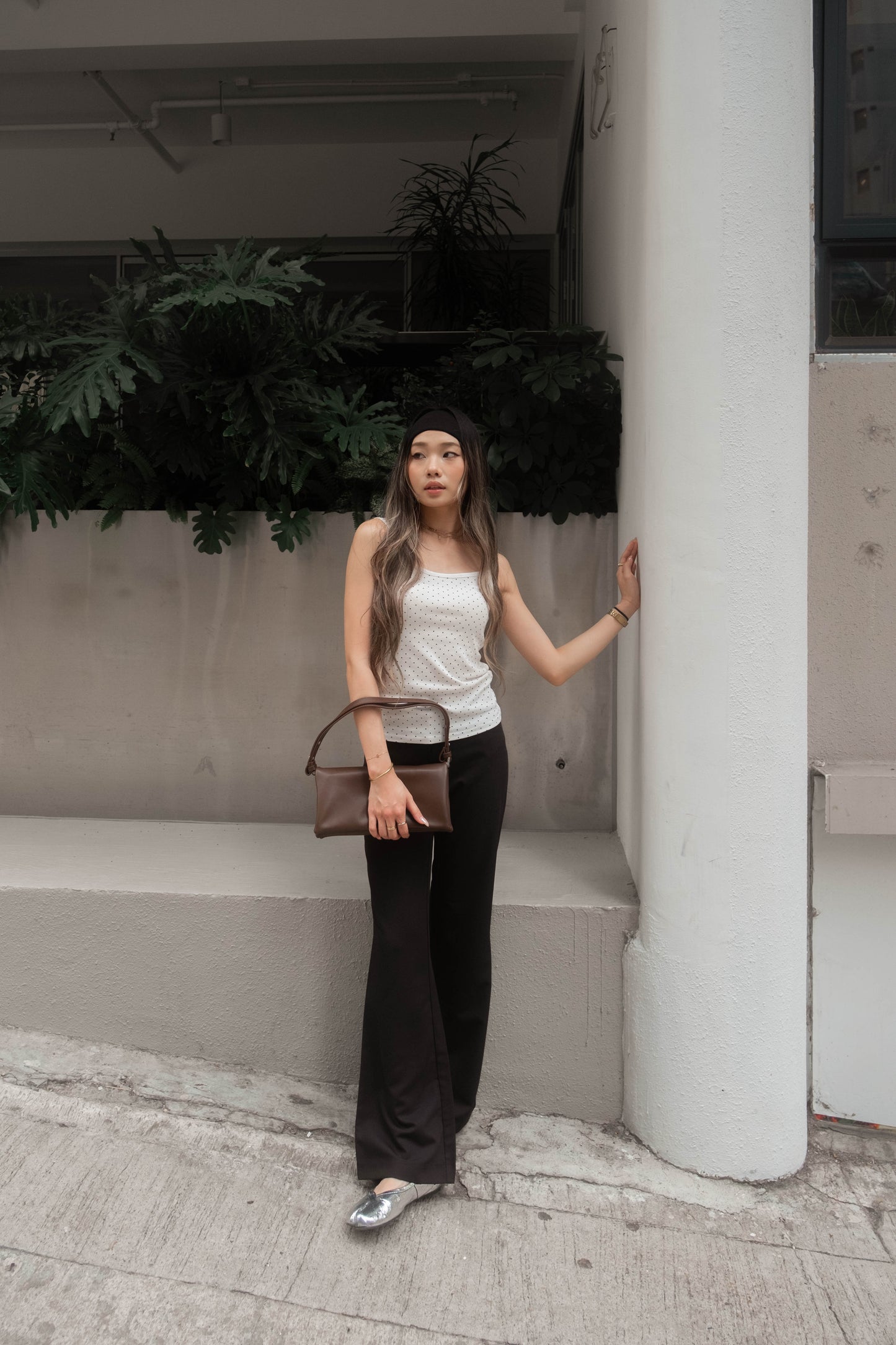 [ 🆕 歐美型格ִ ࣪𖤐.ᐟ 超顯瘦 低腰喇叭褲 ] Anna Low Waist Flare Slack Pants - 2 colours
