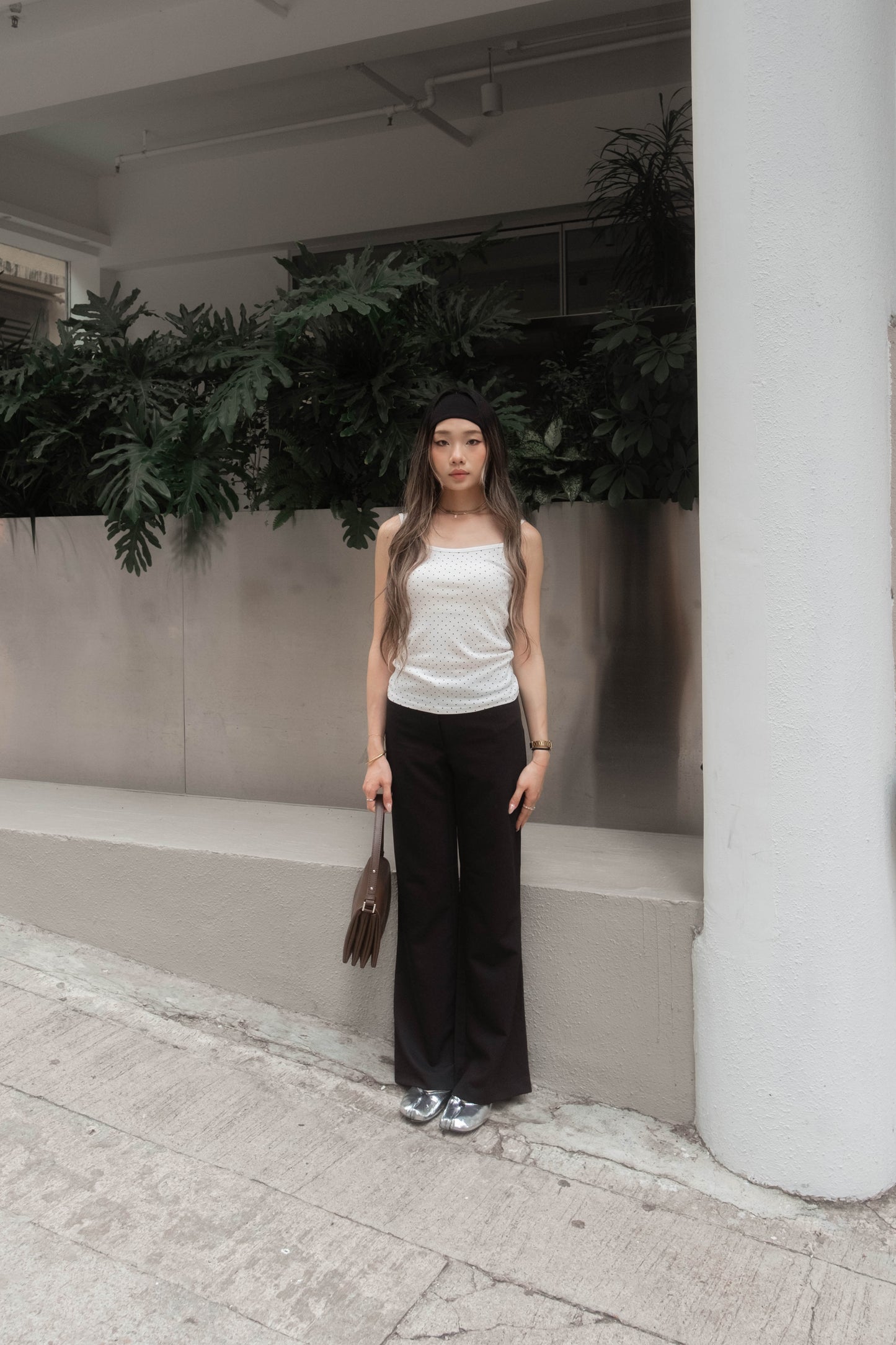 [ 🆕 歐美型格ִ ࣪𖤐.ᐟ 超顯瘦 低腰喇叭褲 ] Anna Low Waist Flare Slack Pants - 2 colours