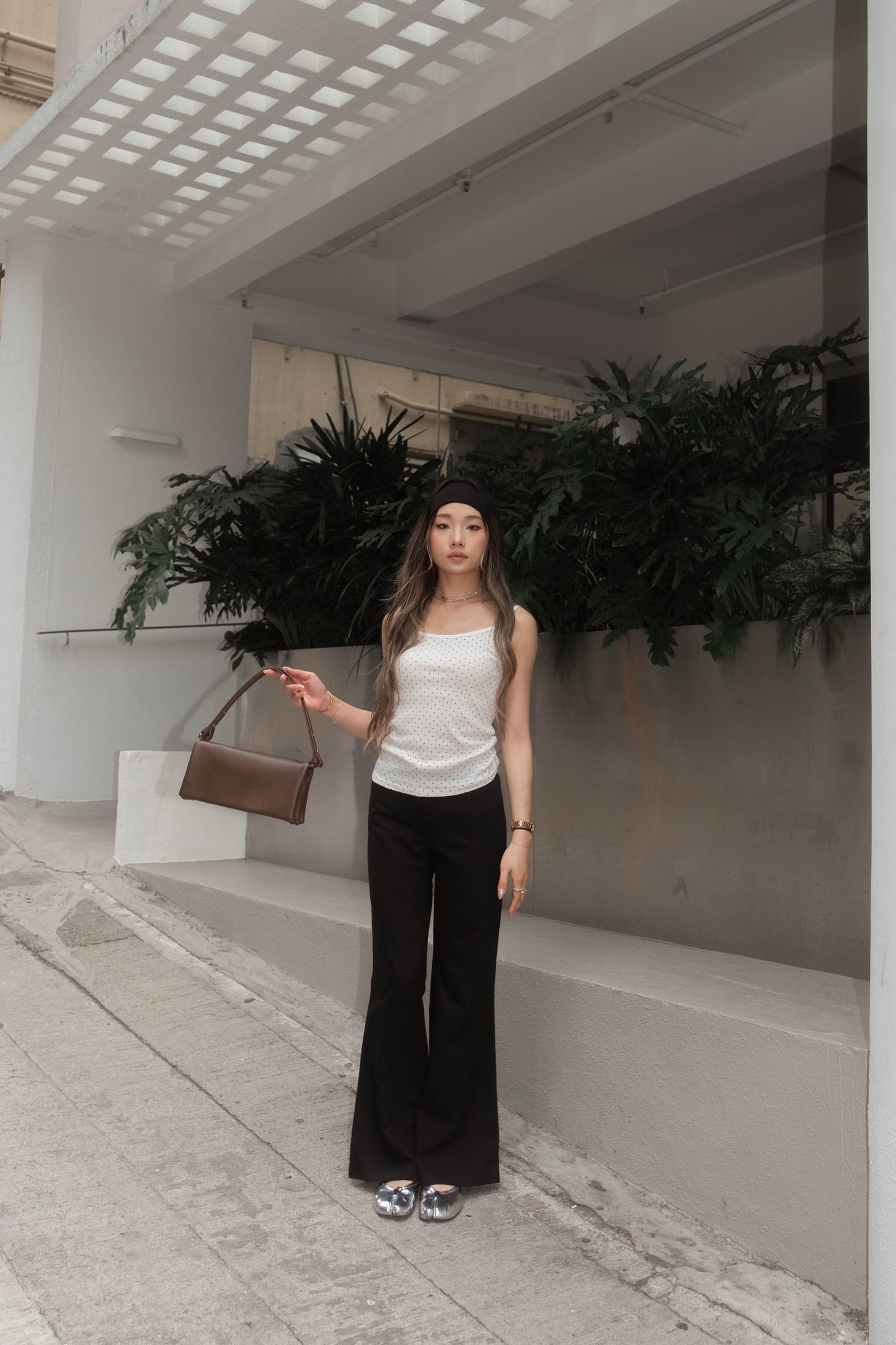 [ 🆕 歐美型格ִ ࣪𖤐.ᐟ 超顯瘦 低腰喇叭褲 ] Anna Low Waist Flare Slack Pants - 2 colours