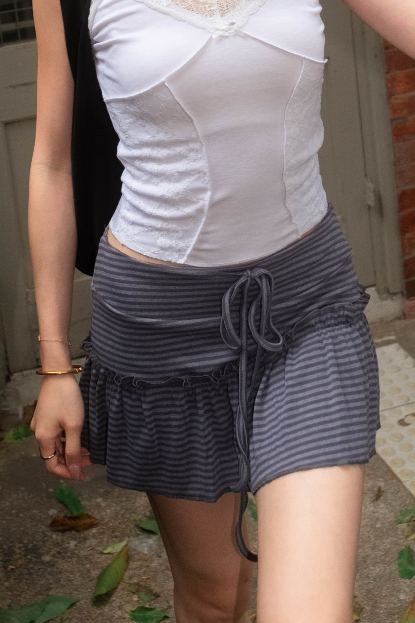 [ 🆕 夏日可愛小短裙 🌊 ] Bounce Mini Skirt Stripes - 2 colours