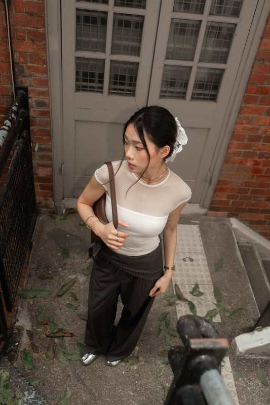 [ 性感網紗 top ✅ pads] You're Mine Padded Top - 2 colours