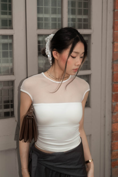 [ 性感網紗 top ✅ pads] You're Mine Padded Top - 2 colours
