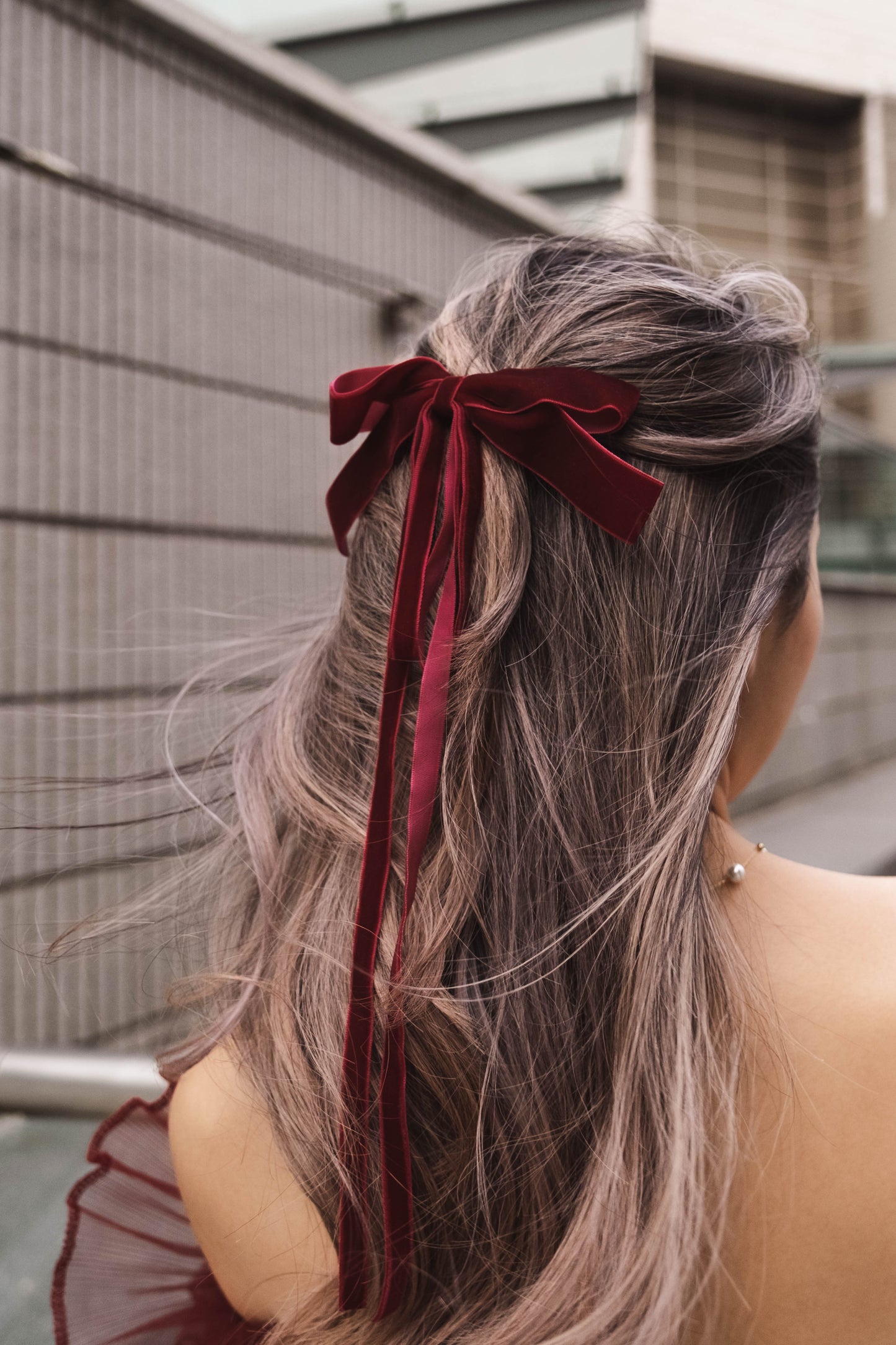 [ 氣質絲帶蝴蝶結 ] Fancy Ribbon Hairclip - 4 colours