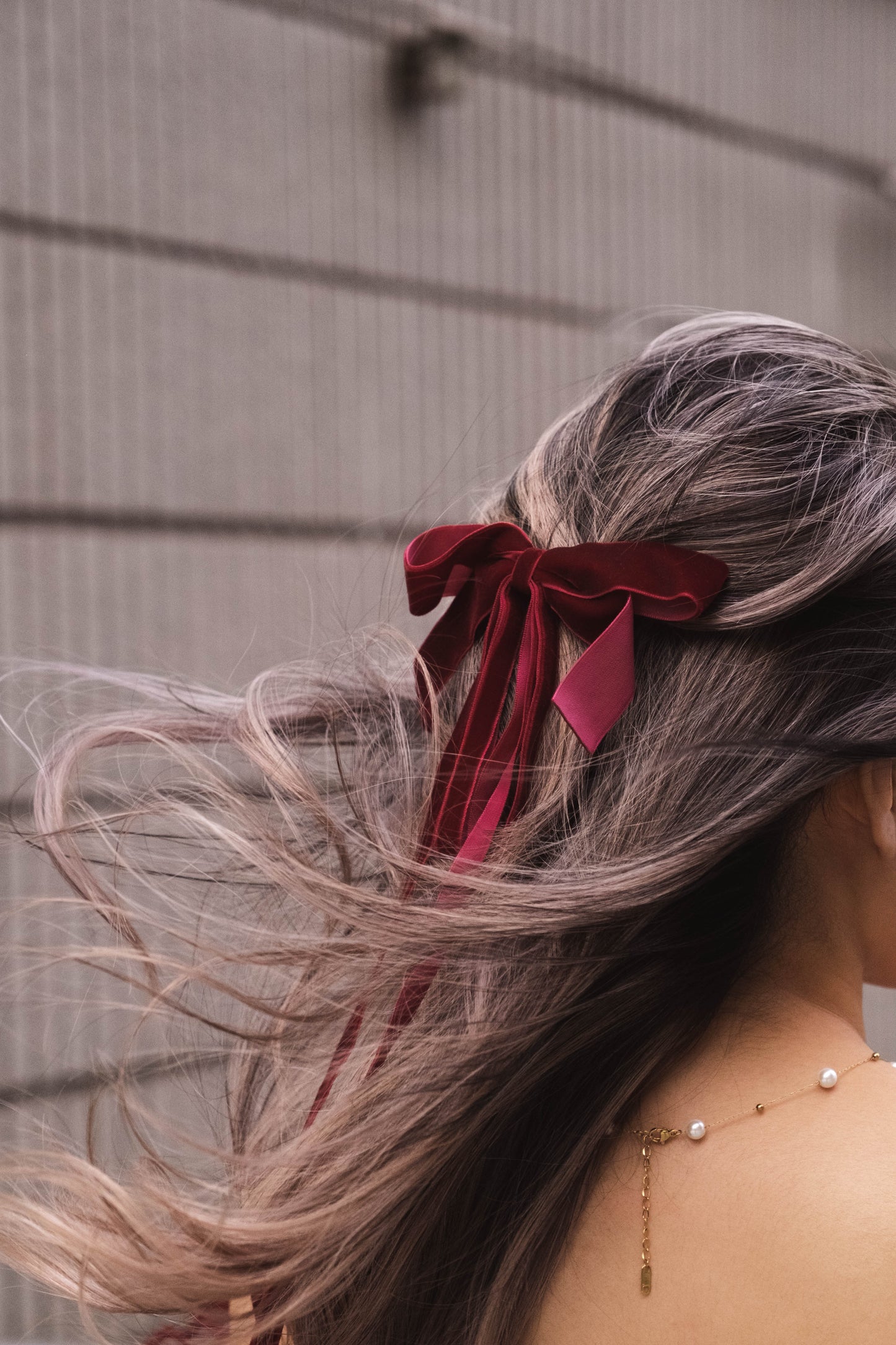 [ 氣質絲帶蝴蝶結 ] Fancy Ribbon Hairclip - 4 colours