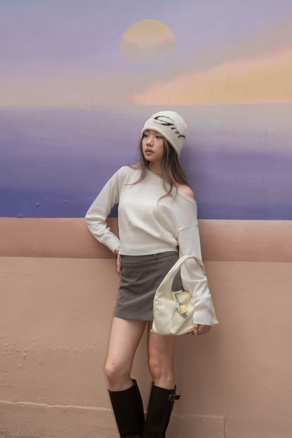 [ 🆕 軟淋淋~ 斜膊軟薄冷衫] Couch Sheer Sweater - 4 colours