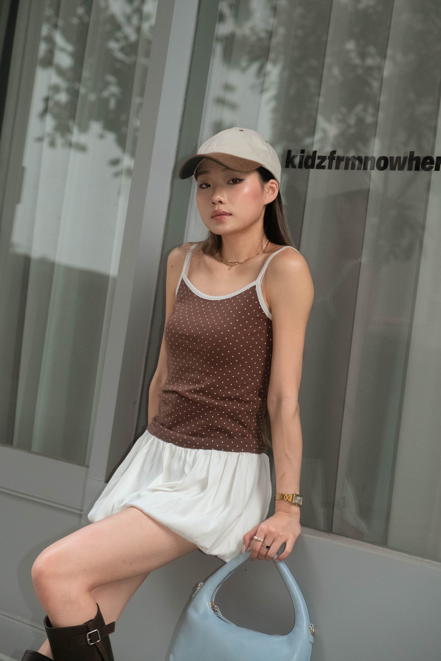 [ 🆕  super cute cute ⋆˚꩜｡ 小波點背心 ₊ ⊹ ] Polka Dot Cami - 5 colours