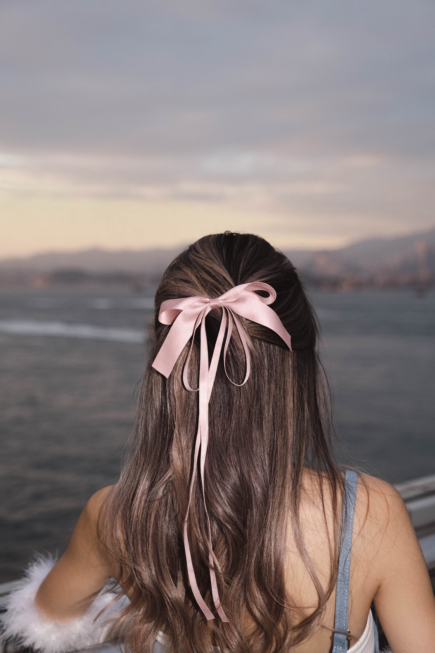 [ 氣質絲帶蝴蝶結 ] Fancy Ribbon Hairclip - 4 colours