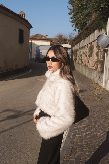 [ 高級感之選! 毛毛蓬鬆外套 ] Polar Fox Faux Fur Jacket