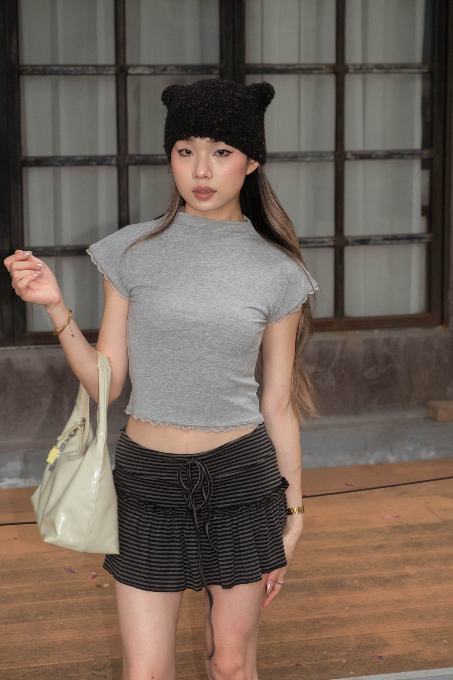 [ 🆕 夏日可愛小短裙 🌊 ] Bounce Mini Skirt Stripes - 2 colours