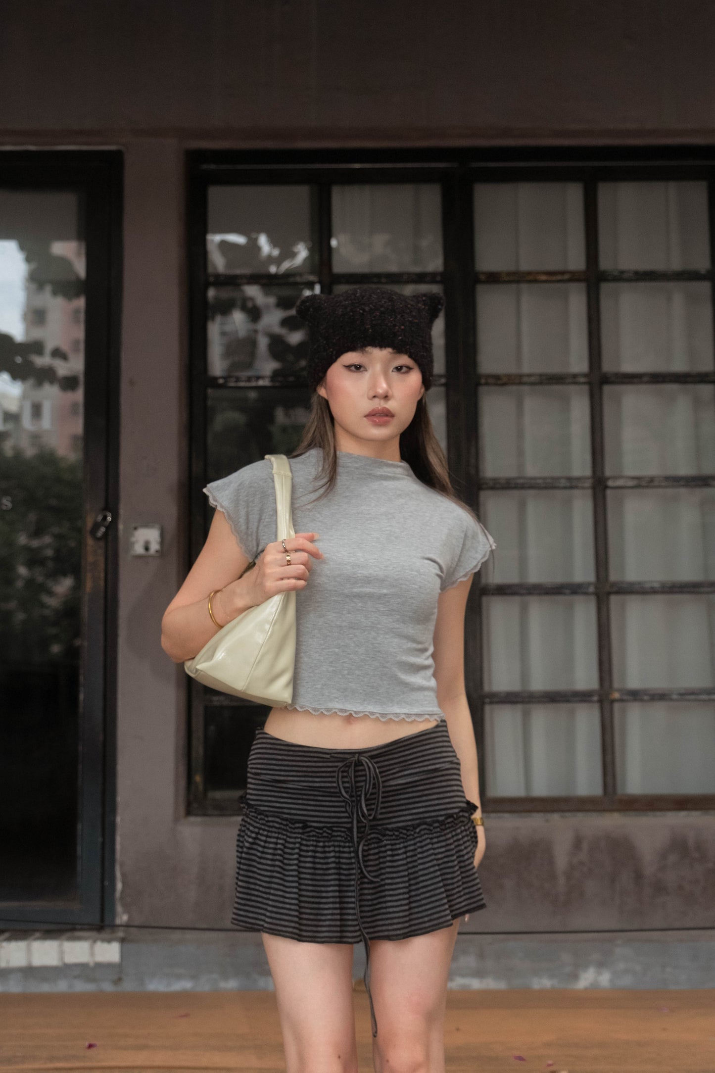 [ 🆕 夏日可愛小短裙 🌊 ] Bounce Mini Skirt Stripes - 2 colours