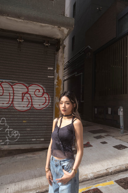 [ 型爆 🪩 🐆 隱約豹紋彈性背心 ] Leopard Sheer Cami - 2 colours