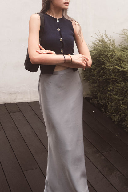 [ 私心大推介 ! 水波紋鈕針織 vest ] Mercury Soft Knit Vest Top