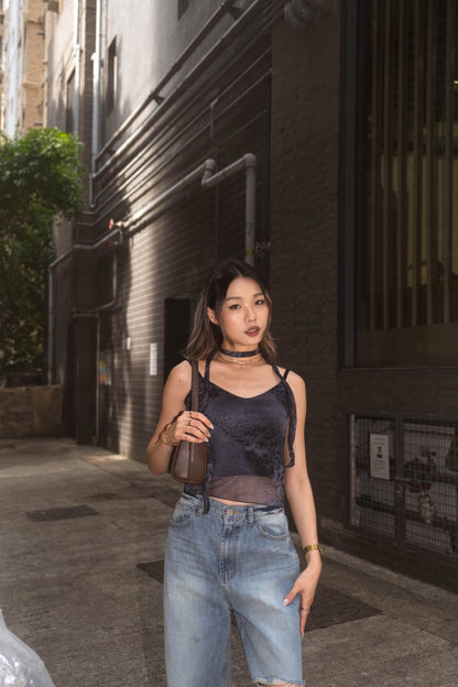 [ 型爆 🪩 🐆 隱約豹紋彈性背心 ] Leopard Sheer Cami - 2 colours