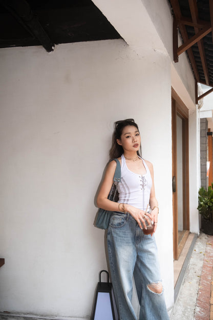 [ 🆕 型格性感 ✰ ✰ ✰ 綁帶露背 top ] Ada's Backless Tank - 3 colours