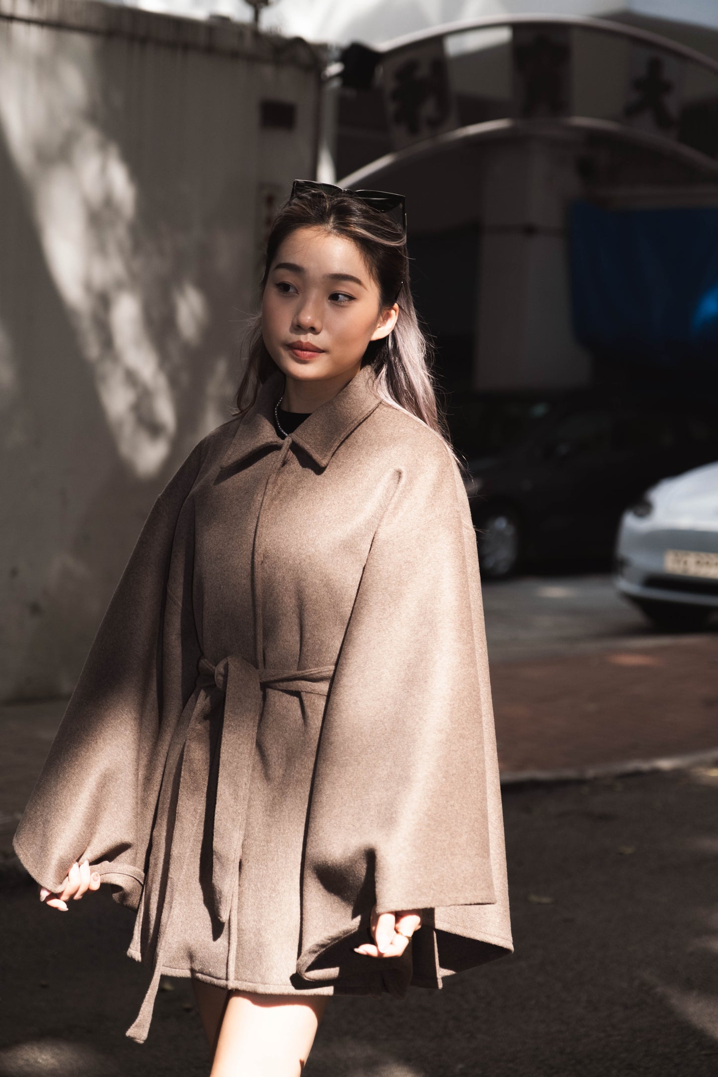 [高質之最! 美麗諾羊毛斗篷外套] Merino Wool Cape Coat - 2 colours