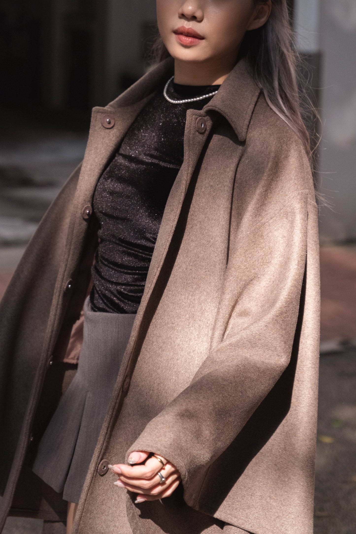 [高質之最! 美麗諾羊毛斗篷外套] Merino Wool Cape Coat - 2 colours