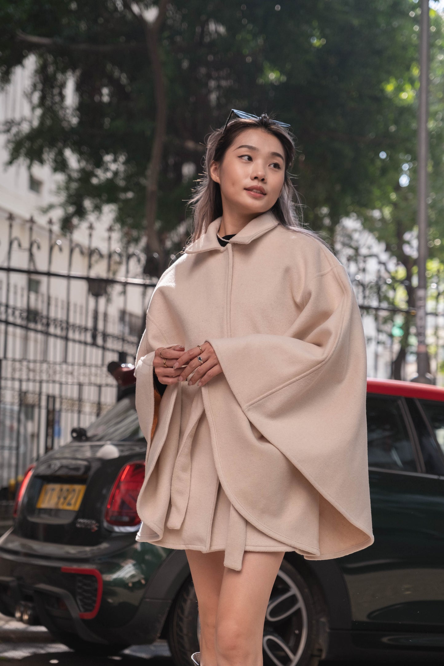 [高質之最! 美麗諾羊毛斗篷外套] Merino Wool Cape Coat - 2 colours