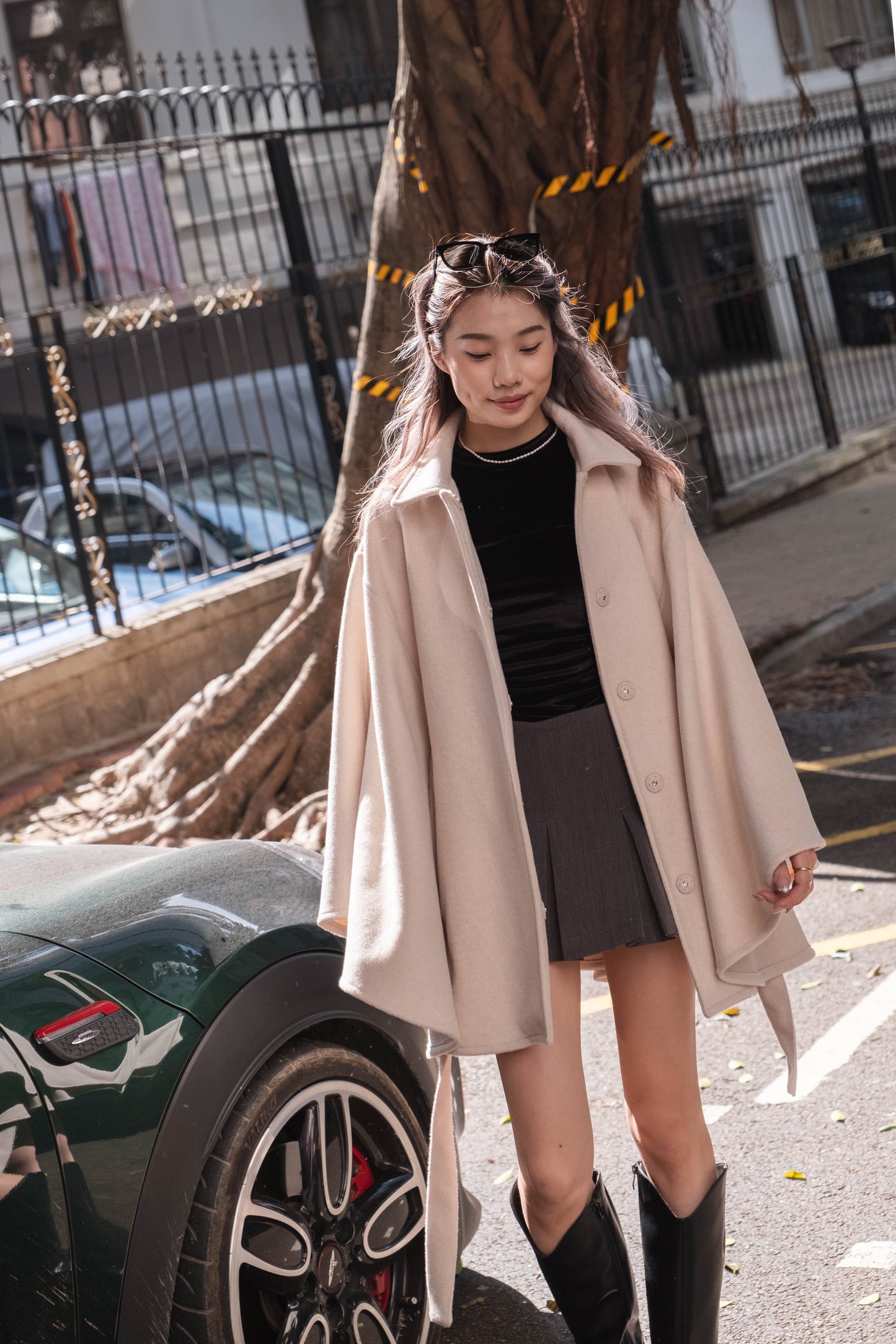 [高質之最! 美麗諾羊毛斗篷外套] Merino Wool Cape Coat - 2 colours