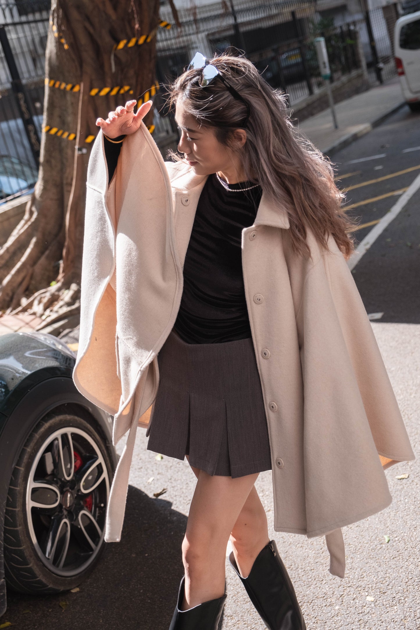 [高質之最! 美麗諾羊毛斗篷外套] Merino Wool Cape Coat - 2 colours