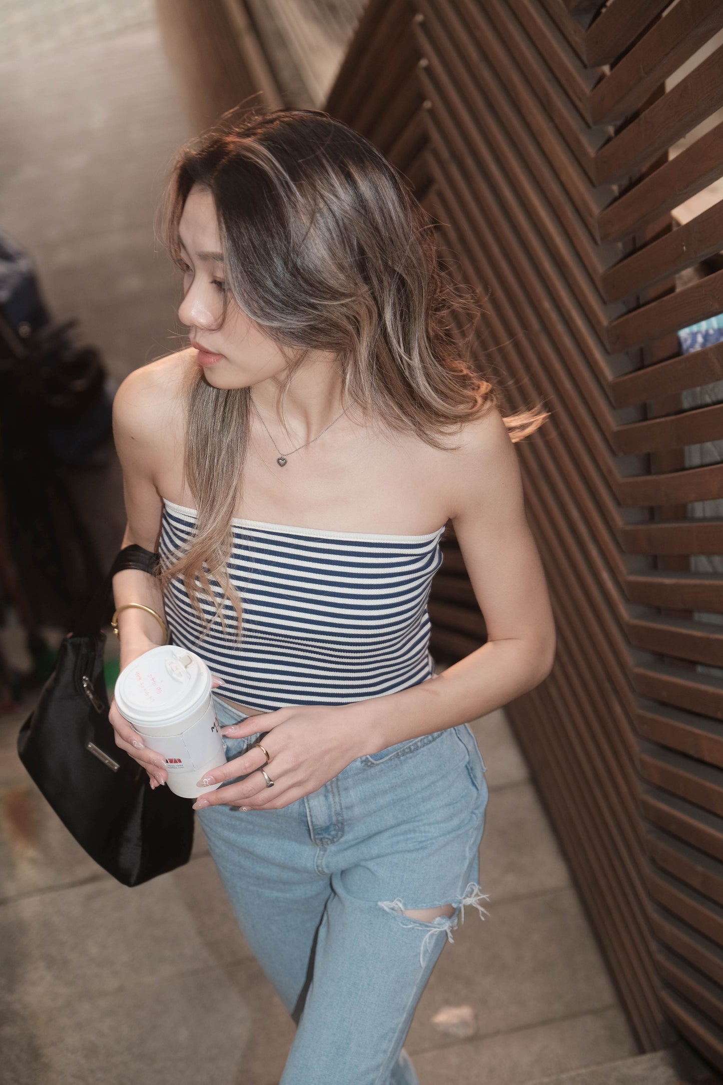 [ 韓國連線 🇰🇷 厚實靚料~ 簡約必備tube top ] New York Summer Tube Top Stripes - 3 colours