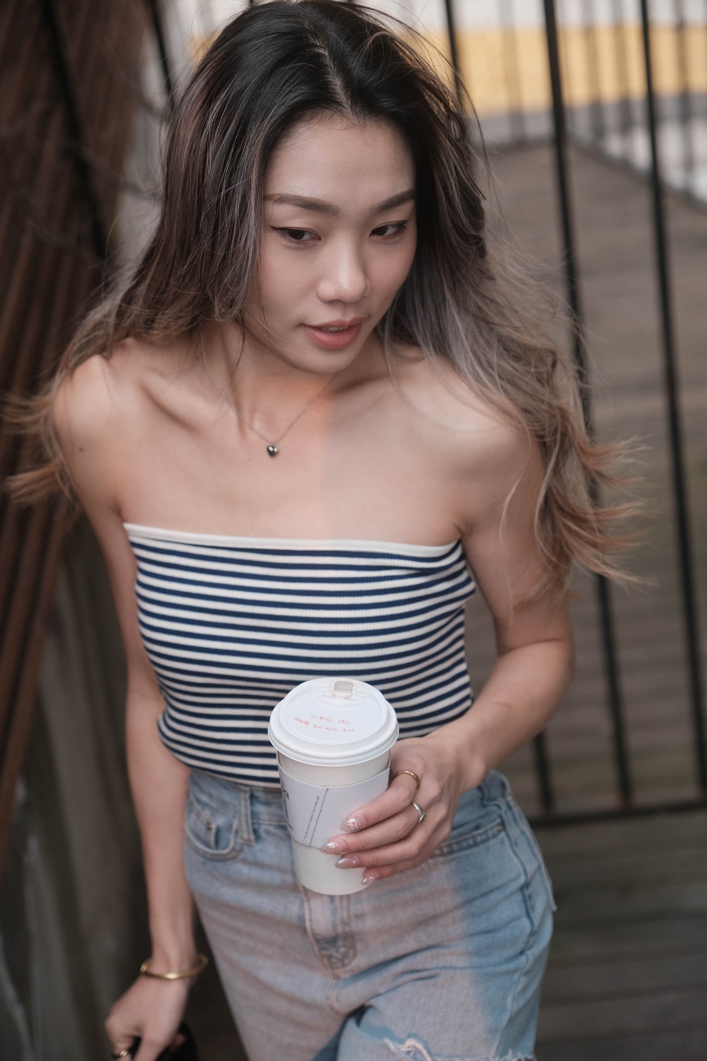 [ 韓國連線 🇰🇷 厚實靚料~ 簡約必備tube top ] New York Summer Tube Top Stripes - 3 colours