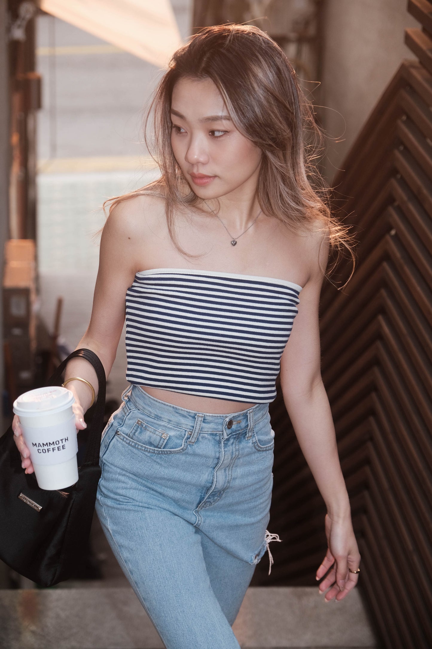 [ 韓國連線 🇰🇷 厚實靚料~ 簡約必備tube top ] New York Summer Tube Top Stripes - 3 colours