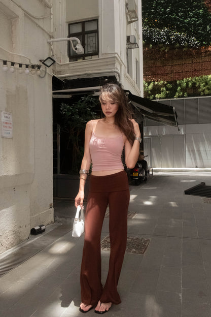 🆕 Foldover Waistband Flare Pants - 4 colours