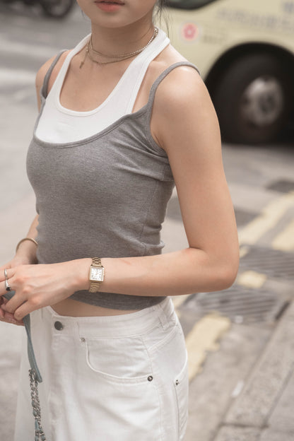 [日常穿搭 must-have 假兩件背心 ] Layered Tank  - 2 colours