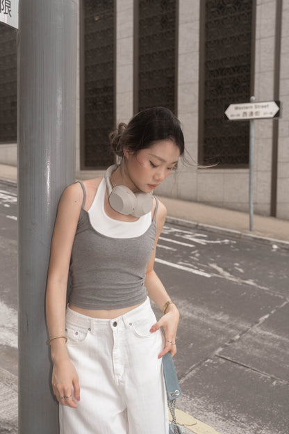 [日常穿搭 must-have 假兩件背心 ] Layered Tank  - 2 colours