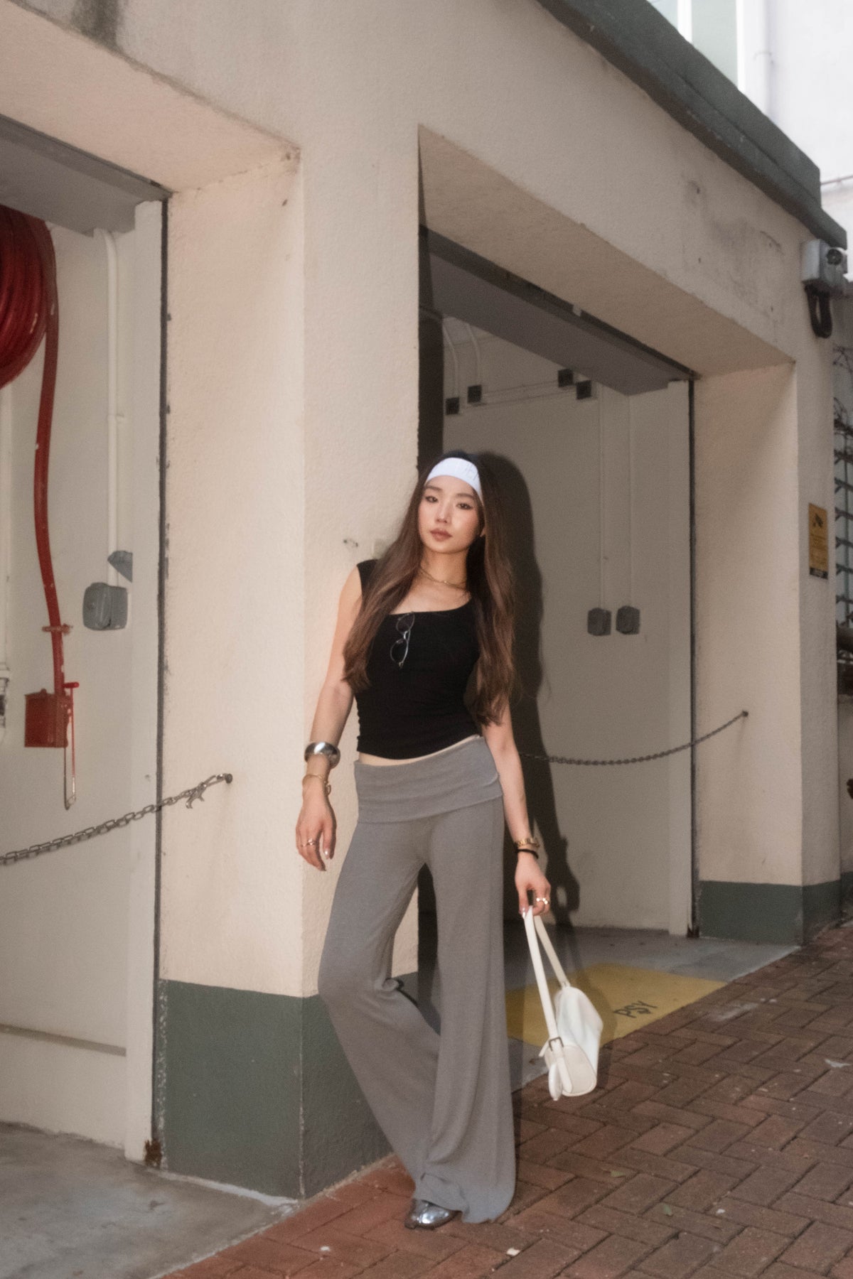 Foldover Waistband Flare Pants - 4 colours