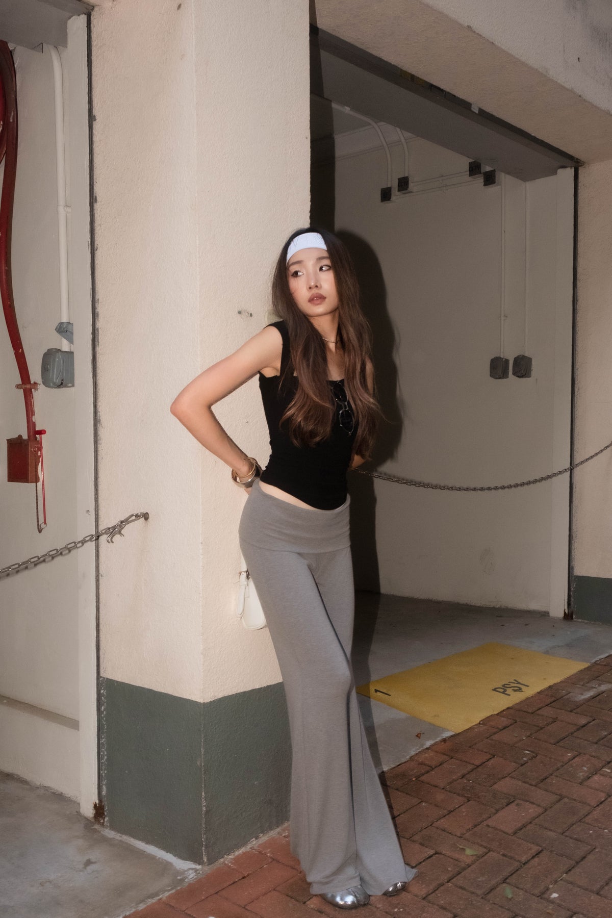 Foldover Waistband Flare Pants - 4 colours